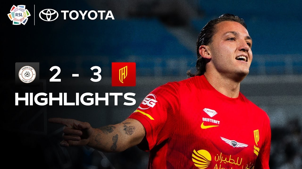 #ไฮไลท์ฟุตบอล [ อัล ชาบับ 2 - 3 อัล กาดาซิย่า ] ซาอุดีอาระเบีย โปรเฟสชั่นแนล ลีก 2025/1.1.69