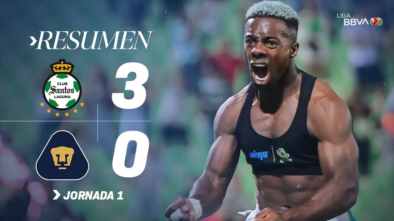 #ไฮไลท์ฟุตบอล [ ซานโตส ลากูน่า 3 - 0 พูมาส ยูนัม ] เม็กซิโก พรีเมร่า ดิวิชั่น 2025/13.7.68