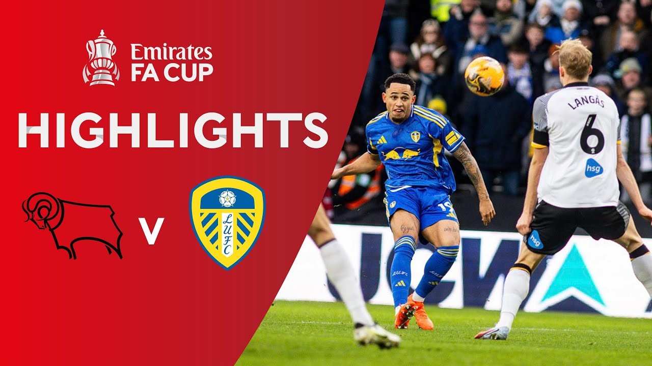 #ไฮไลท์ฟุตบอล [ ดาร์บี้ เค้าท์ตี้ 1 - 3 ลีดส์ ยูไนเต็ด ] เอฟเอ คัพ อังกฤษ 2025/12.1.69